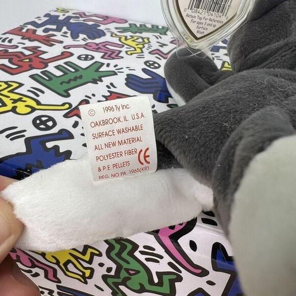 Beanie Babies LOT RARE Nanook Neon Almond Mystic Batty Smoochy Tag Errors On All - Picture 3 of 16